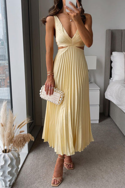 pleated-v-neck-cut-out-dress-yellow-angel-melbourne.jpg